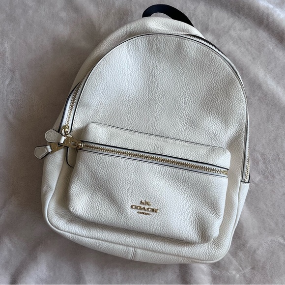 Coach Medium Charlie Backpack in Chalk - Picture 1 of 16
